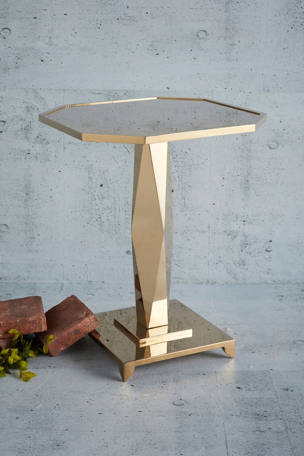 Luxe Magazine mirror Side Table editorial