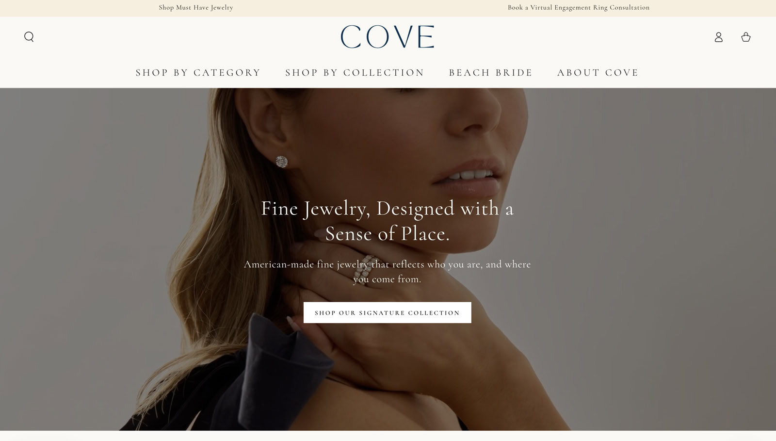 Motion header image for jewelry website photography